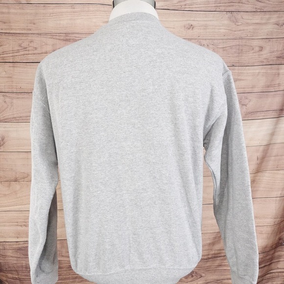 SLU ST LOUIS UNIVERSITY LOGO BILLIKENS SEWN ON GREY CREW NECK SWEATSHIRT M - Picture 3 of 5